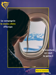 Fausse publicité pour la compagnie aérienne Ryanair faite sur Photoshop pour les réseaux sociaux de type Twitter ou Instagram / Facebook monteur vidéo community manager